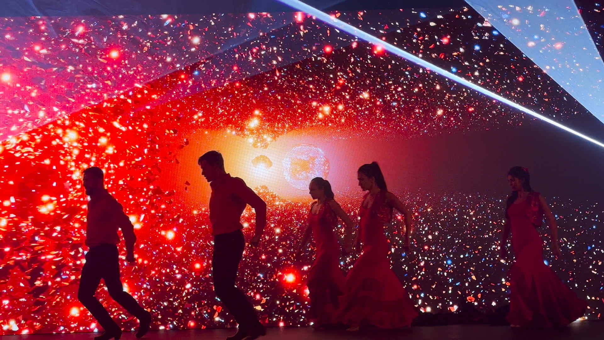 Visual Flamenco Show Asturias, fusión de danza y videoarte. Flamenco mapping