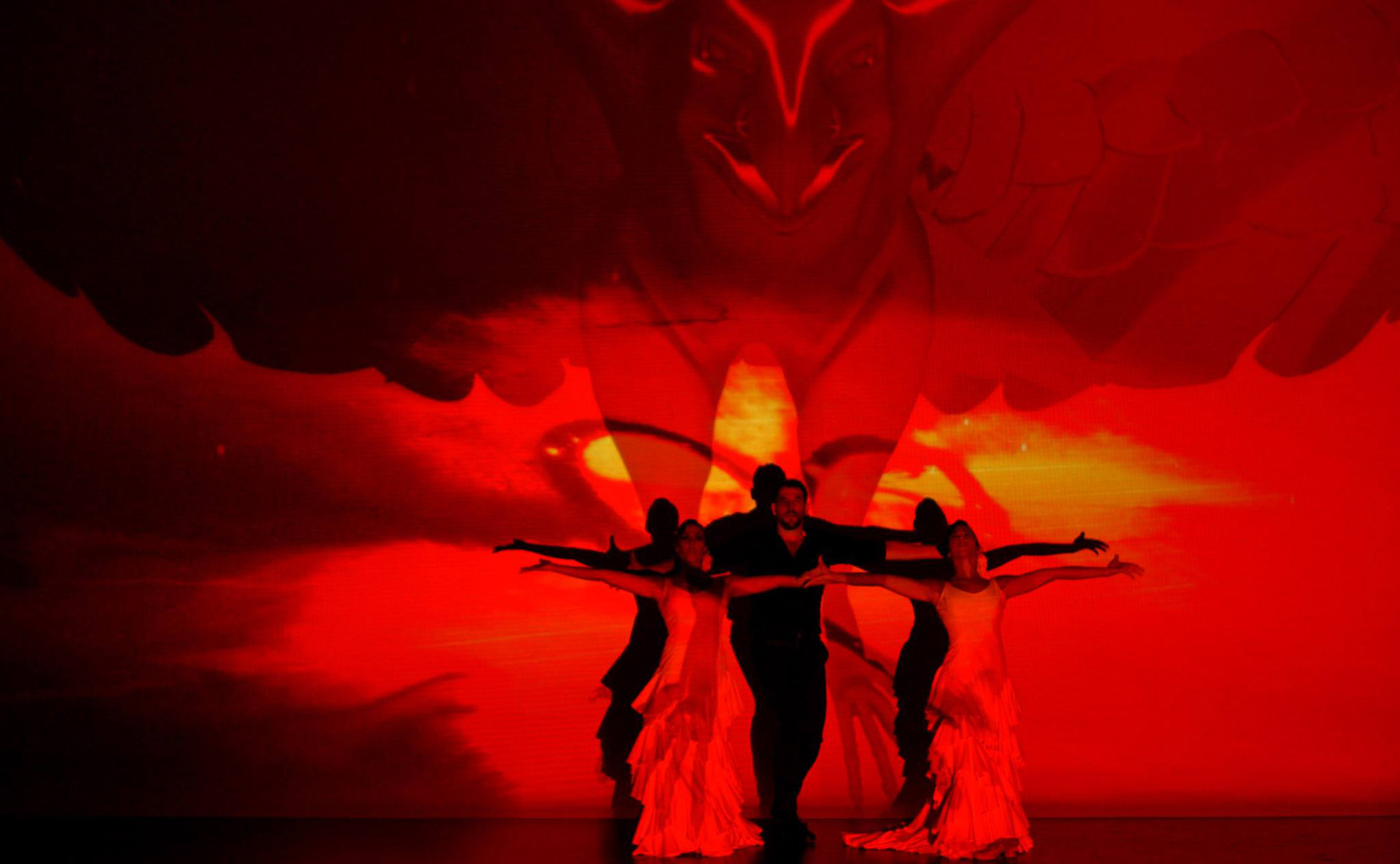Visual Flamenco Show, fusión de danza y videoarte. Flamenco mapping