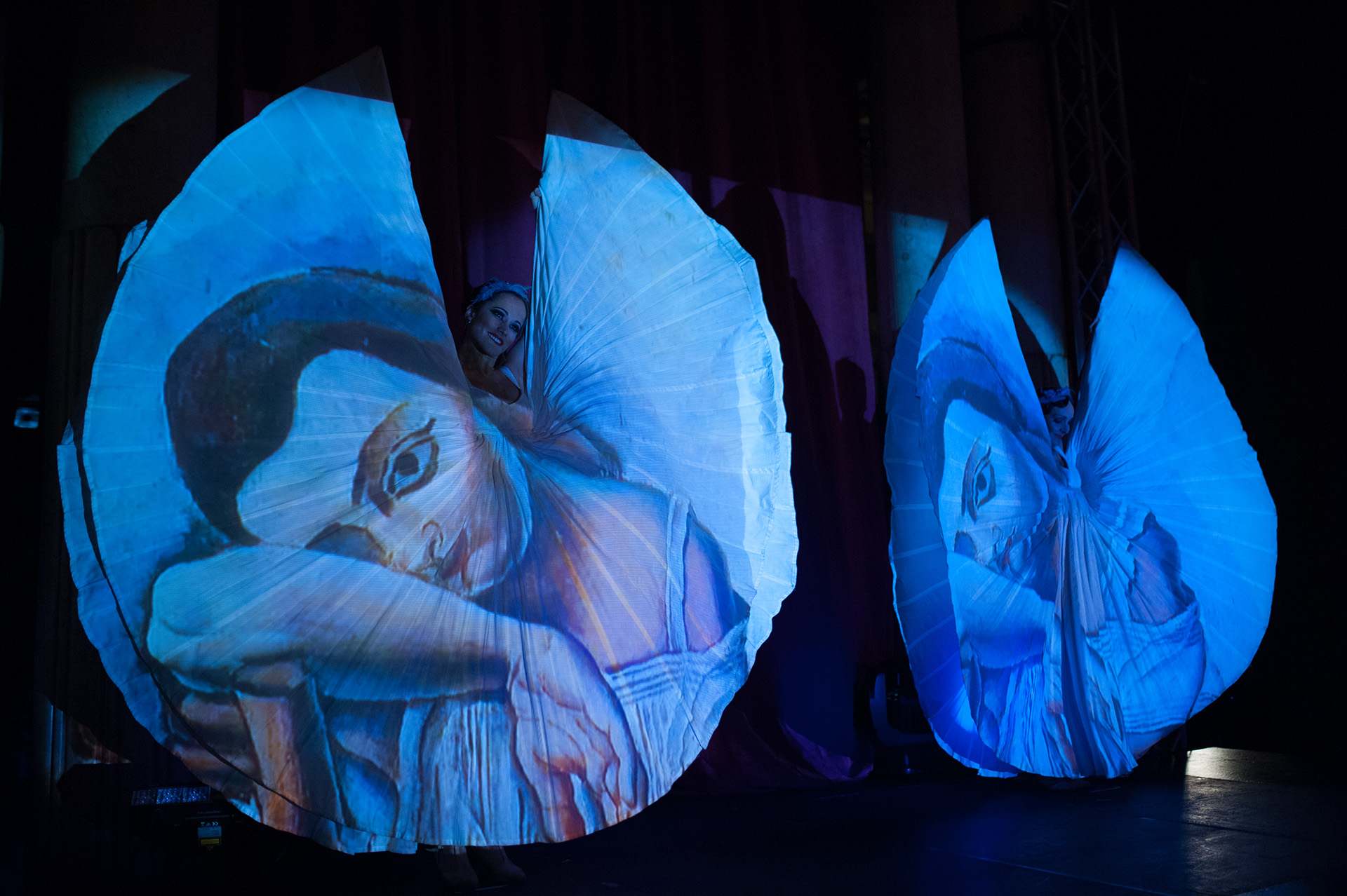 Espectáculo con bailarina Screen Dancers