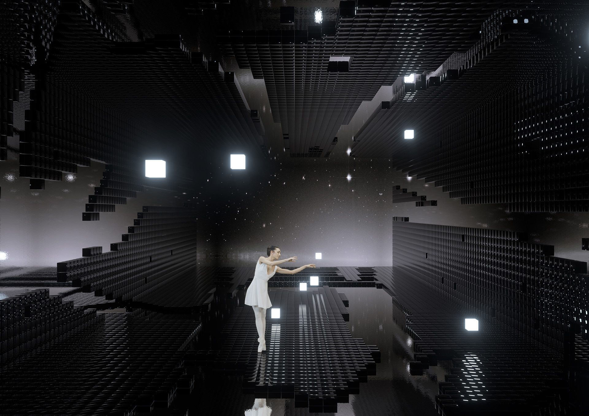 Producción virtual de dance mapping Surreal Soul, Cubes