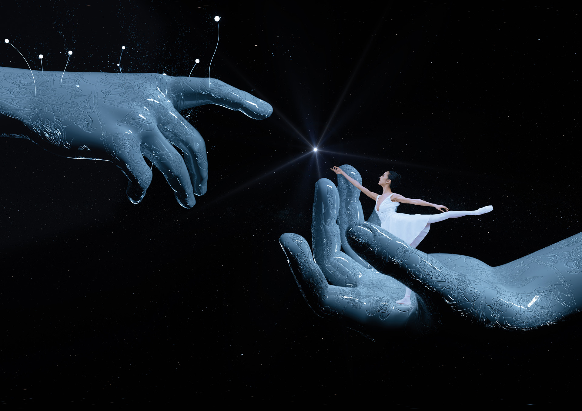 Producción virtual de dance mapping Surreal Soul Hands