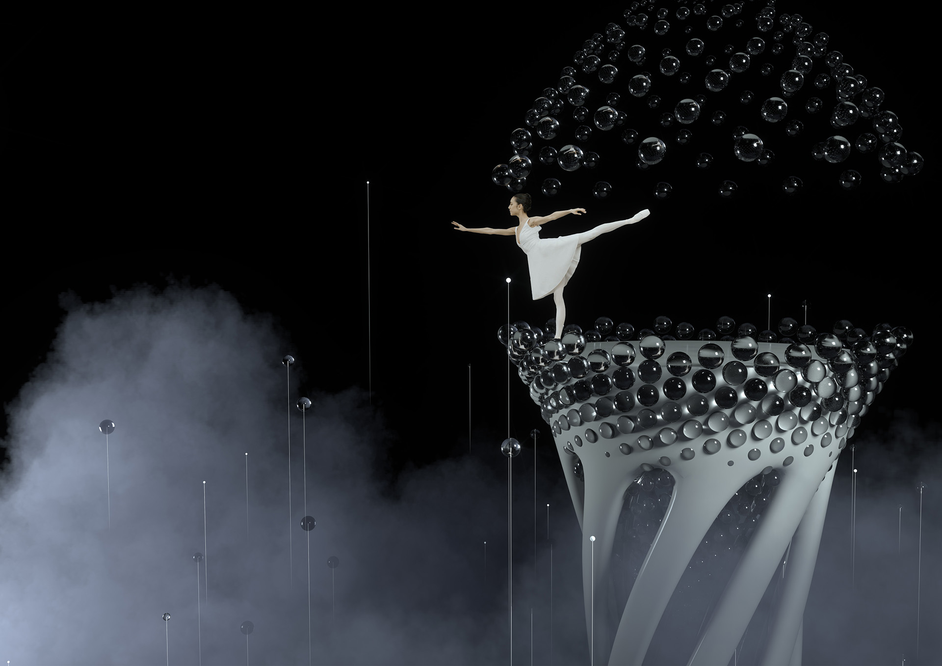 Producción virtual de dance mapping Surreal Soul Tower