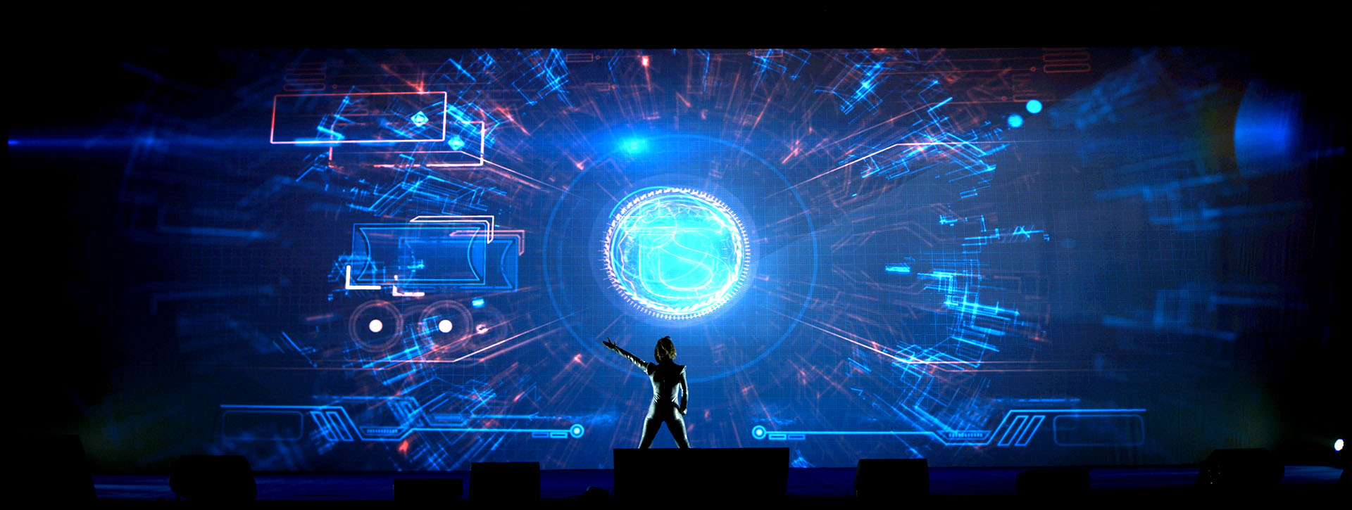 Espectáculo de Tech Dance Mapping