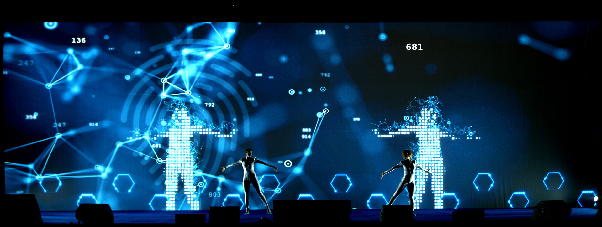 Espectáculo de Tech Dance Mapping