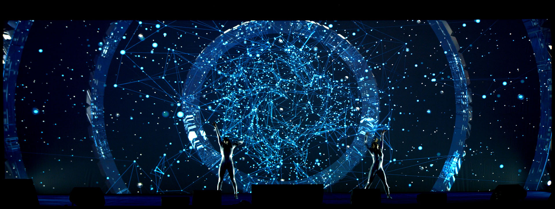 Espectáculo de Tech Dance Mapping