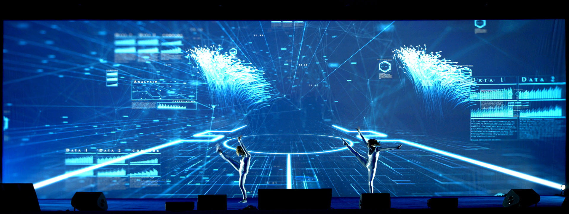 Espectáculo de Tech Dance Mapping