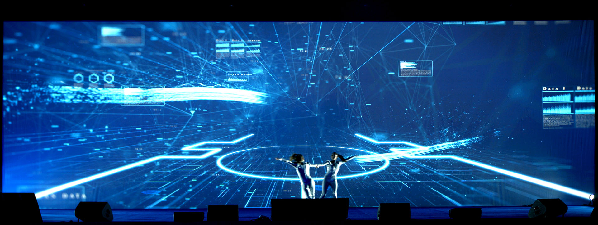 Espectáculo de Tech Dance Mapping